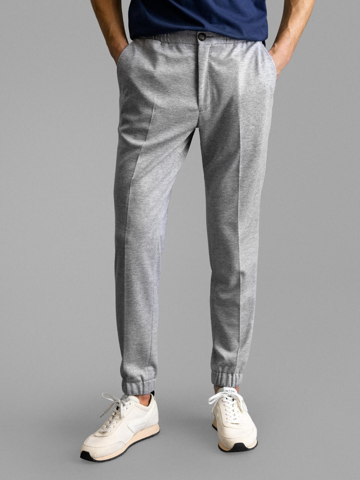 Grey Stretch Wool Jogger - Custom Fit Tailored Clothing