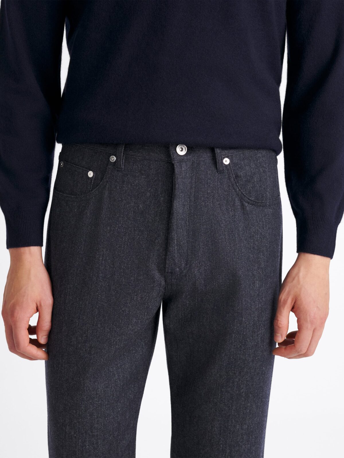 Loro Piana Fabric S150s Merino Denim 5-Pocket - Custom Fit Pants