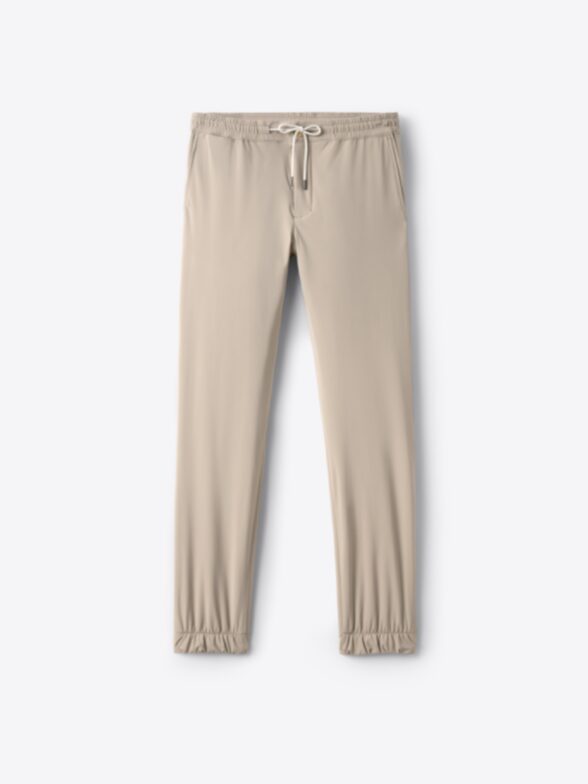 Sempione Taupe Lightweight Performance Jogger Product Image