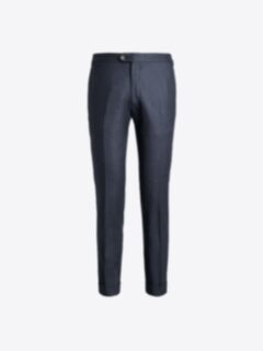 Shop VBC Slate Melange Lightweight Wool Flannel Dress Pant