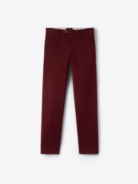 Burgundy chinos - Business trousers