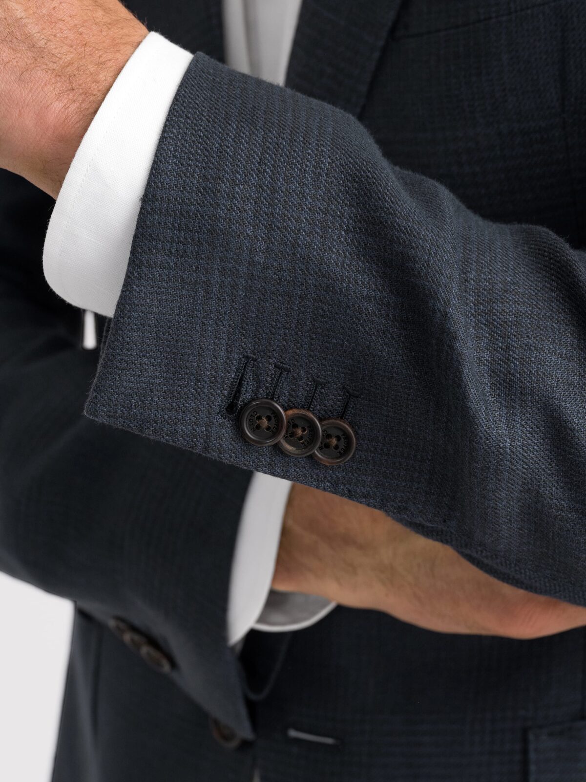 DRY WOOL LINEN PLAINWEAVE SHIRT | MARGARET HOWELL