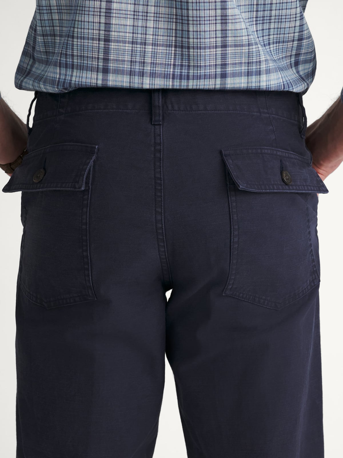 Faded Navy Fatigue Pant - Custom Fit Pants