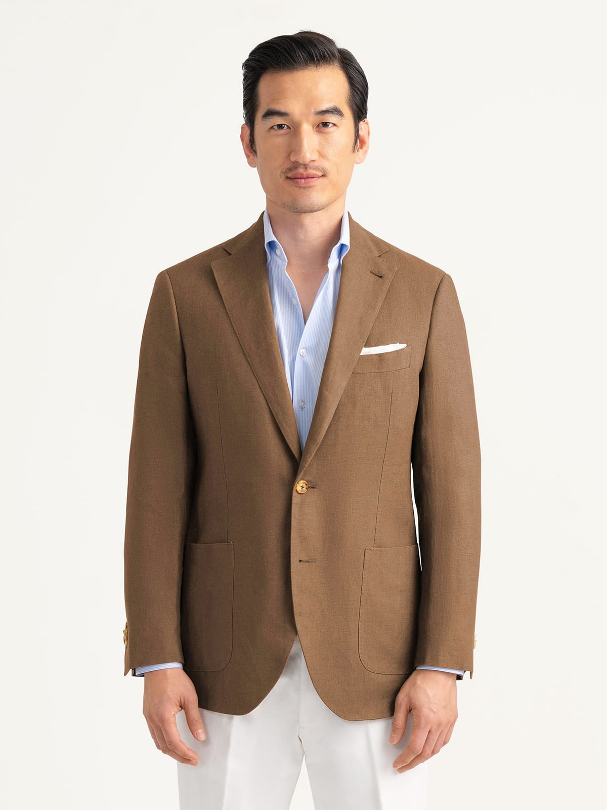tobacco linen Tobacco Irish Linen Bedford Jacket