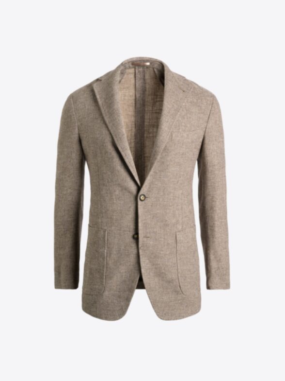 Thumb Photo of Taupe Wool Cotton Linen Waverly Jacket