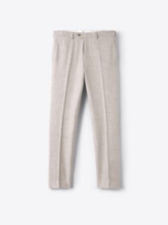 Shop VBC Beige Wool Cotton Dress Pant