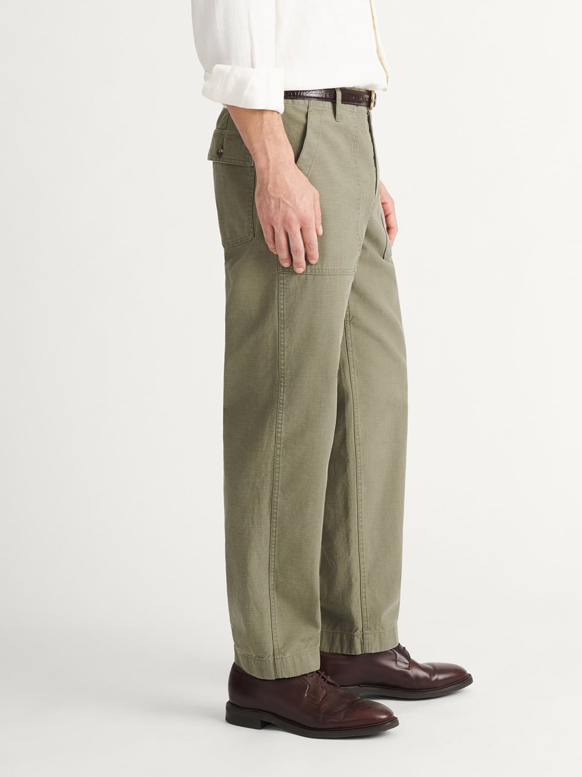 green emerald velvet dress Men's Summer Olive Green Dress Pant (Breathable & Lightweight) main image 0