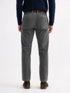 Stratton Grey Delave Stretch Corduroy Chino - Custom Fit Pants