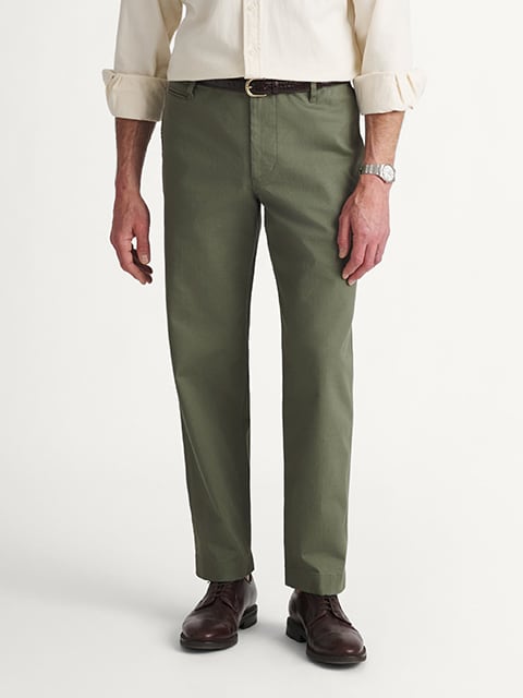 Double Pleated Japanese Fatigue Heavyweight Stretch Chino - Custom