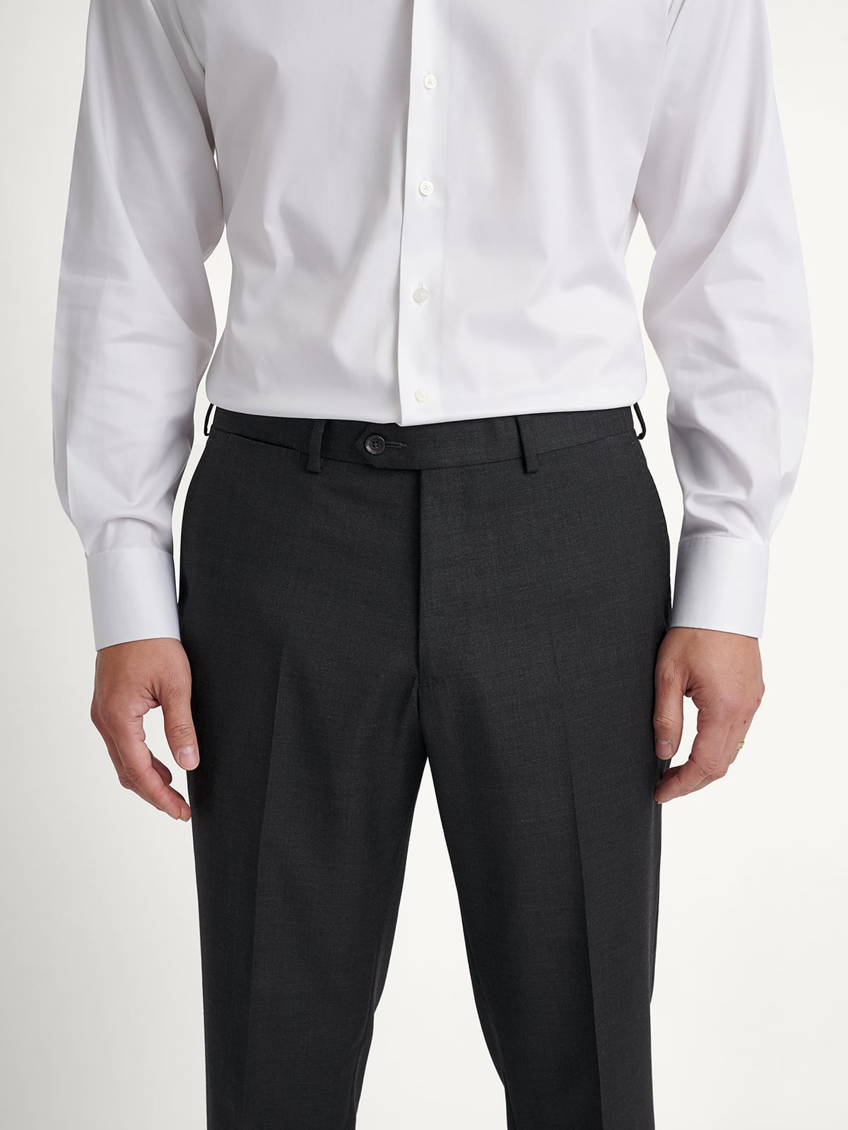 Charcoal Wool Dress Pant - Custom Fit Tailored Clothing