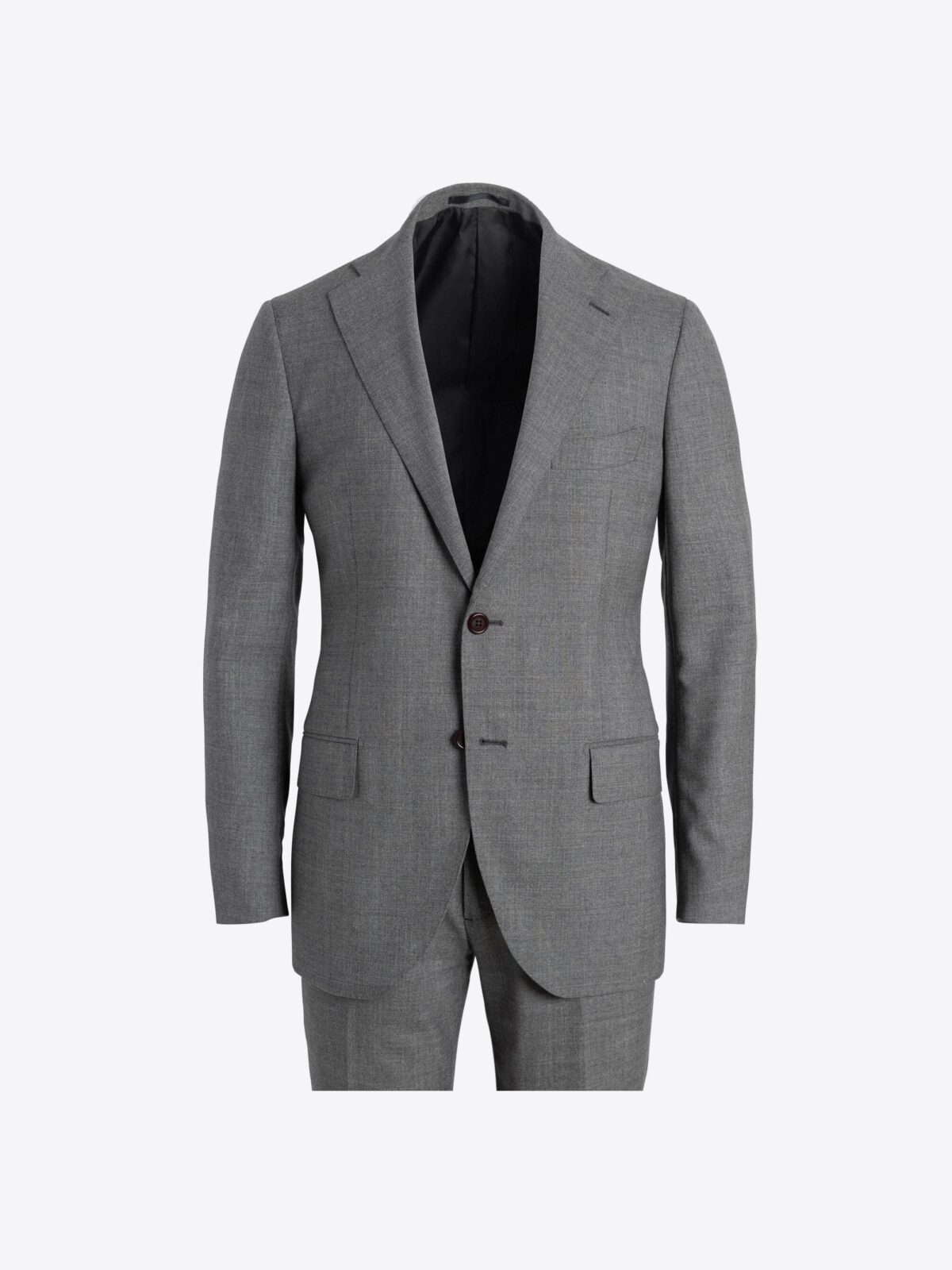 Allen Grey Tropical Fresco Wool Suit Jacket - Custom Fit Tailored