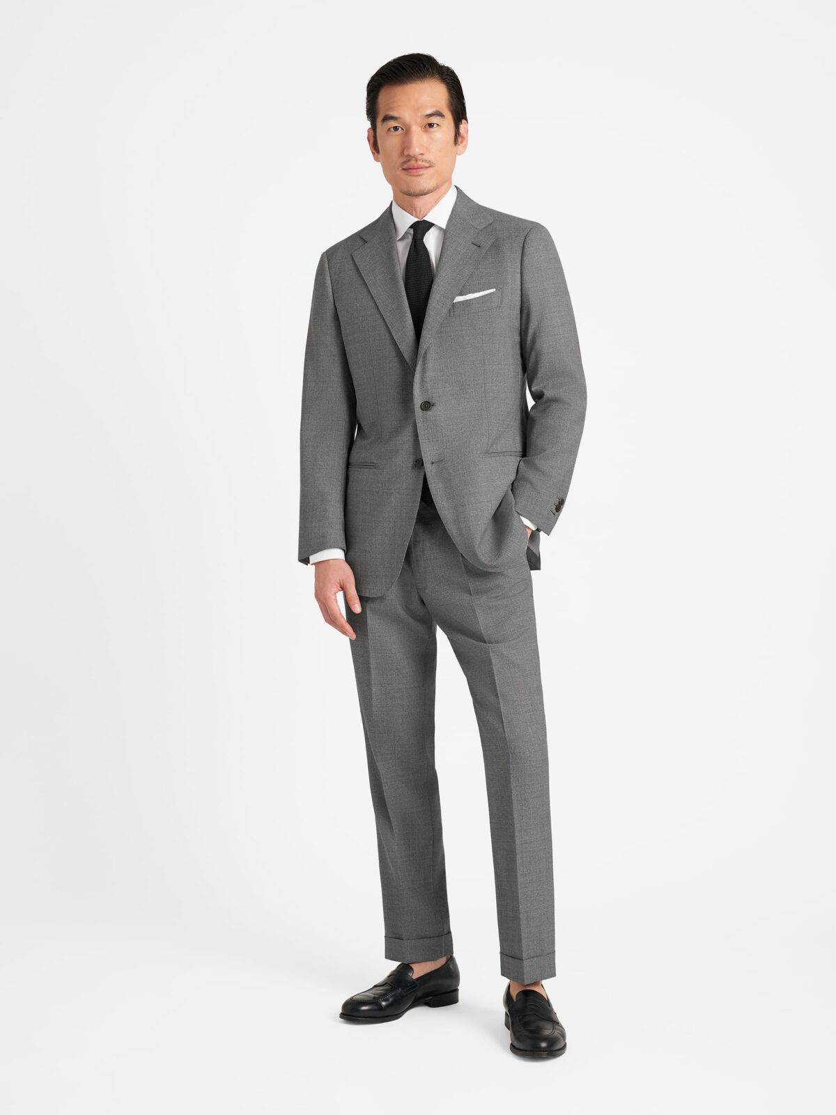 VBC Light Grey Tropical Fresco Downing Suit - Custom Fit Tailored
