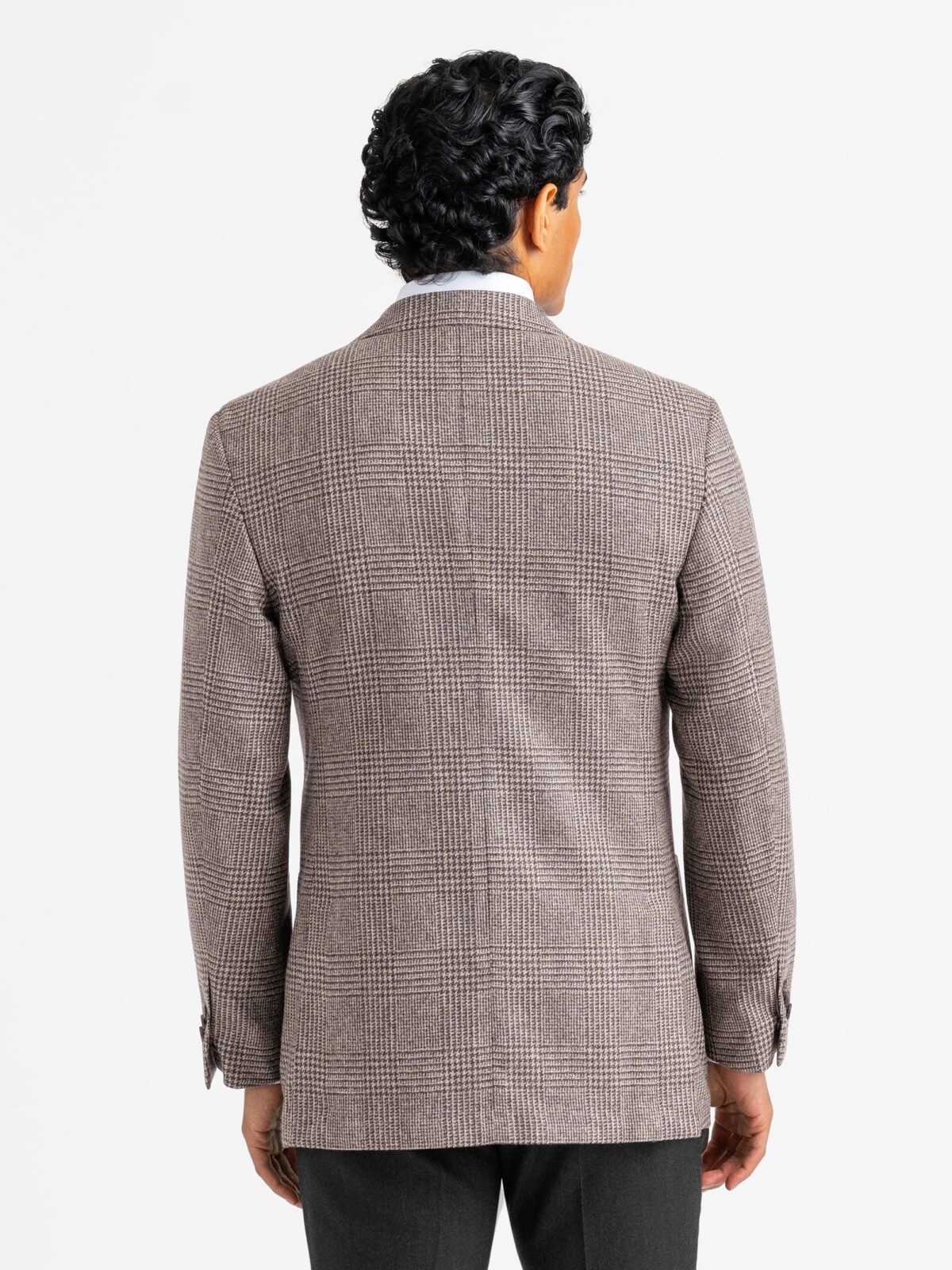 Chestnut Glen Plaid Italian Flannel Bedford Jacket - Custom Fit