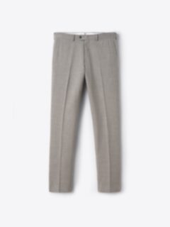 Shop Drago Taupe S130s Tropical Wool Dress Pant
