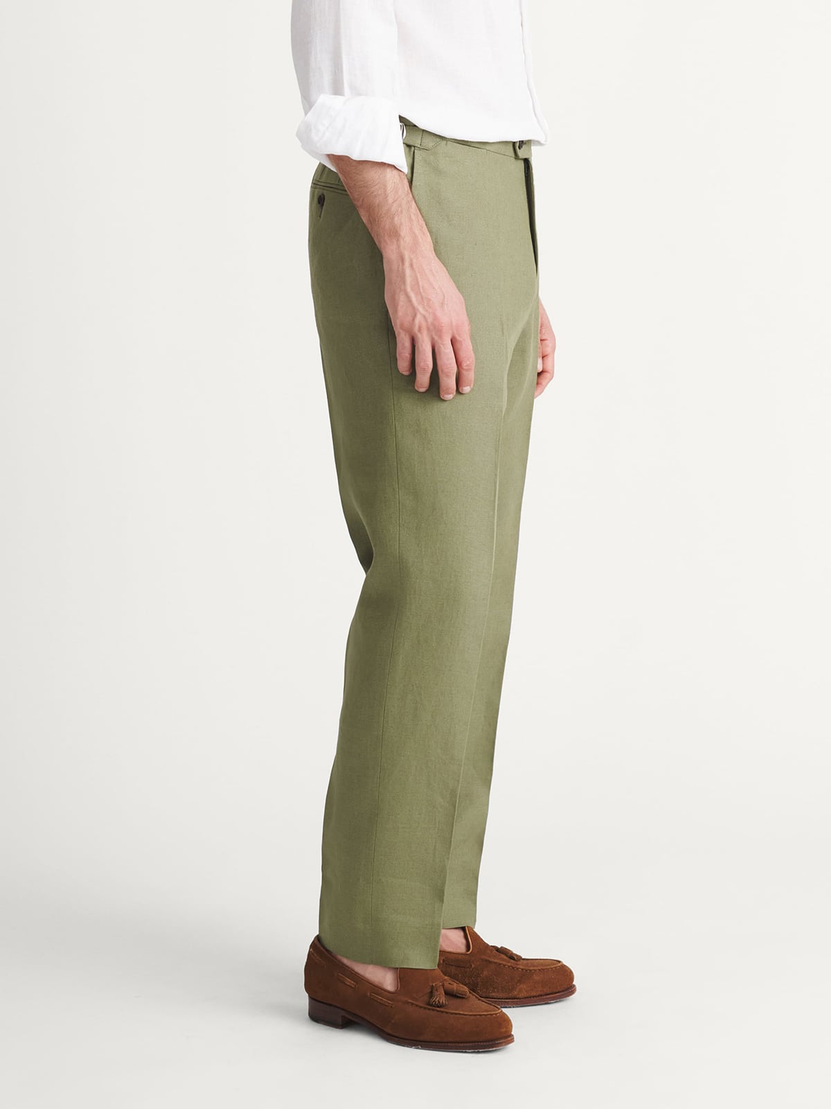 Spence Bryson Sage Heavy Irish Linen Dress Pant - Custom Fit Tailored  Clothing