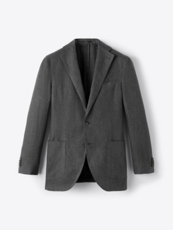 Faded Black Linen Waverly Jacket Product Image