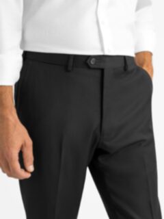 VBC Black S110s Wool Dress Pant - Custom Fit Tailored Clothing VBC Black S110s Wool Dress Pant - Custom Fit Tailored Clothing
