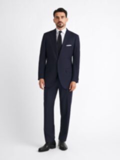 Loro Piana Fabric Navy S150s Allen Suit - Custom Fit Tailored Clothing