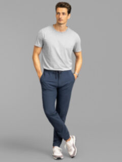 Sempione Taupe Lightweight Performance Jogger - Custom Fit Pants