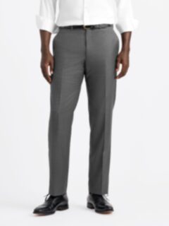 Loro Piana Fabric Grey S170s Wool and Silk Dress Pant