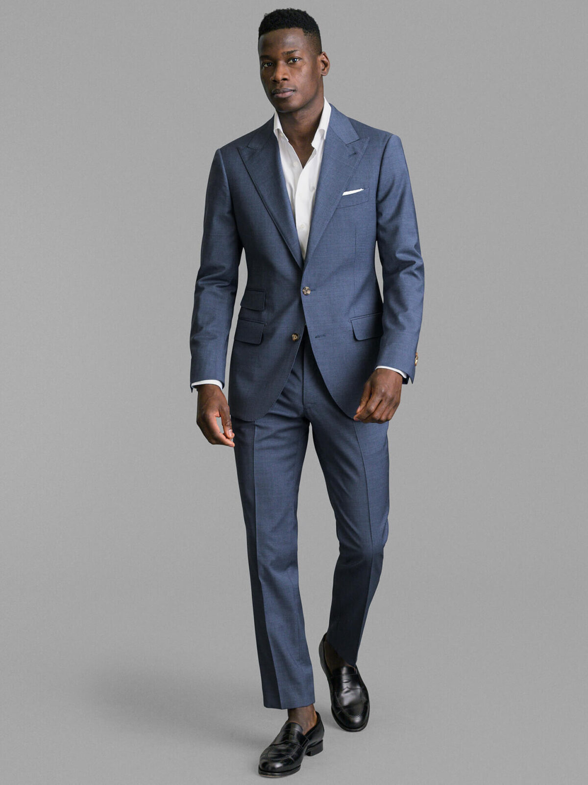 Loro Piana Fabric Grey S150s Mercer Suit - Custom Fit Tailored Clothing