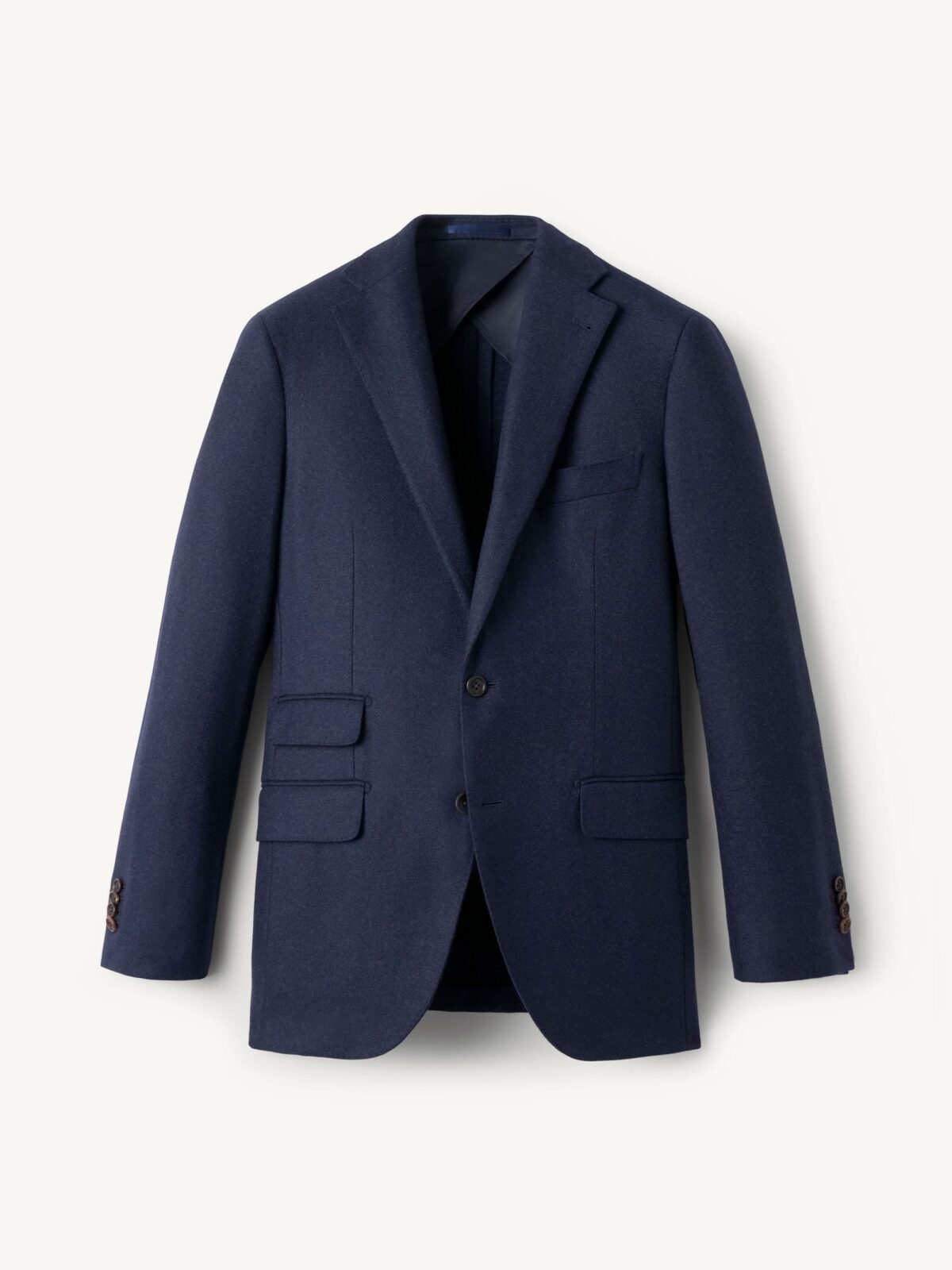 Loro Piana Fabric Navy Wool Cashmere Walker Jacket - Custom Fit