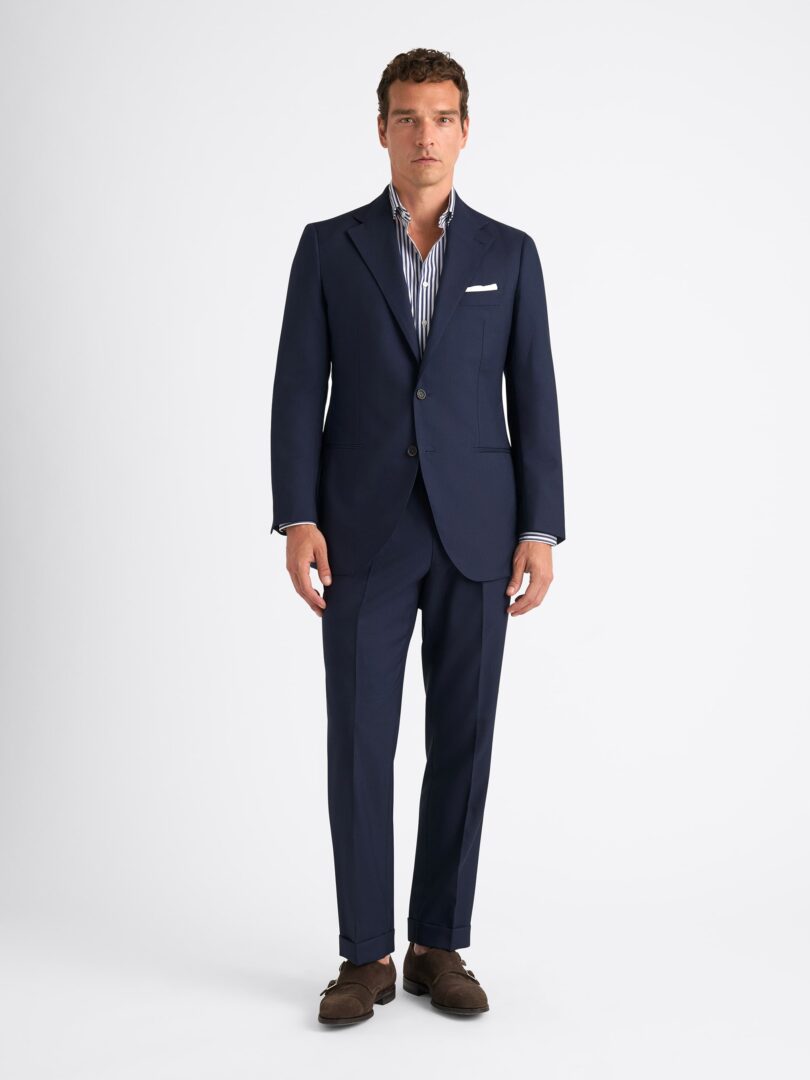 VBC Navy Tropical Fresco Downing Suit Thumb Detail