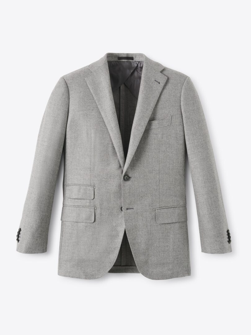 Men’s Loro Piana Fabric Grey Wool Cashmere Walker Jacket Thumb