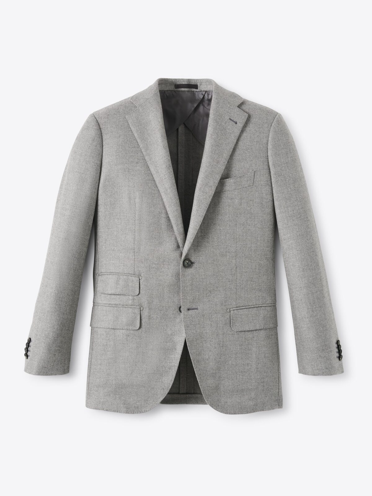 Loro Piana ライトグレー ブルゾン Loro Piana Fabric Grey Wool Cashmere Walker Jacket - Custom Fit