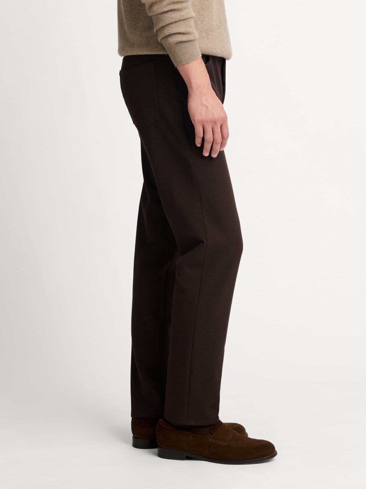 Italian Chocolate Flannel Performance 5-Pocket - Custom Fit Pants