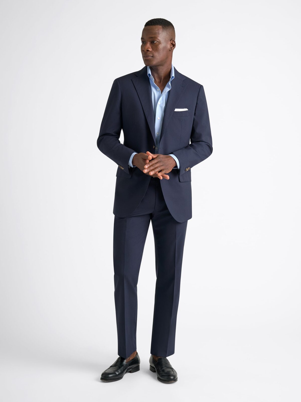 Navy Plainweave Stretch Allen Suit - Custom Fit Tailored