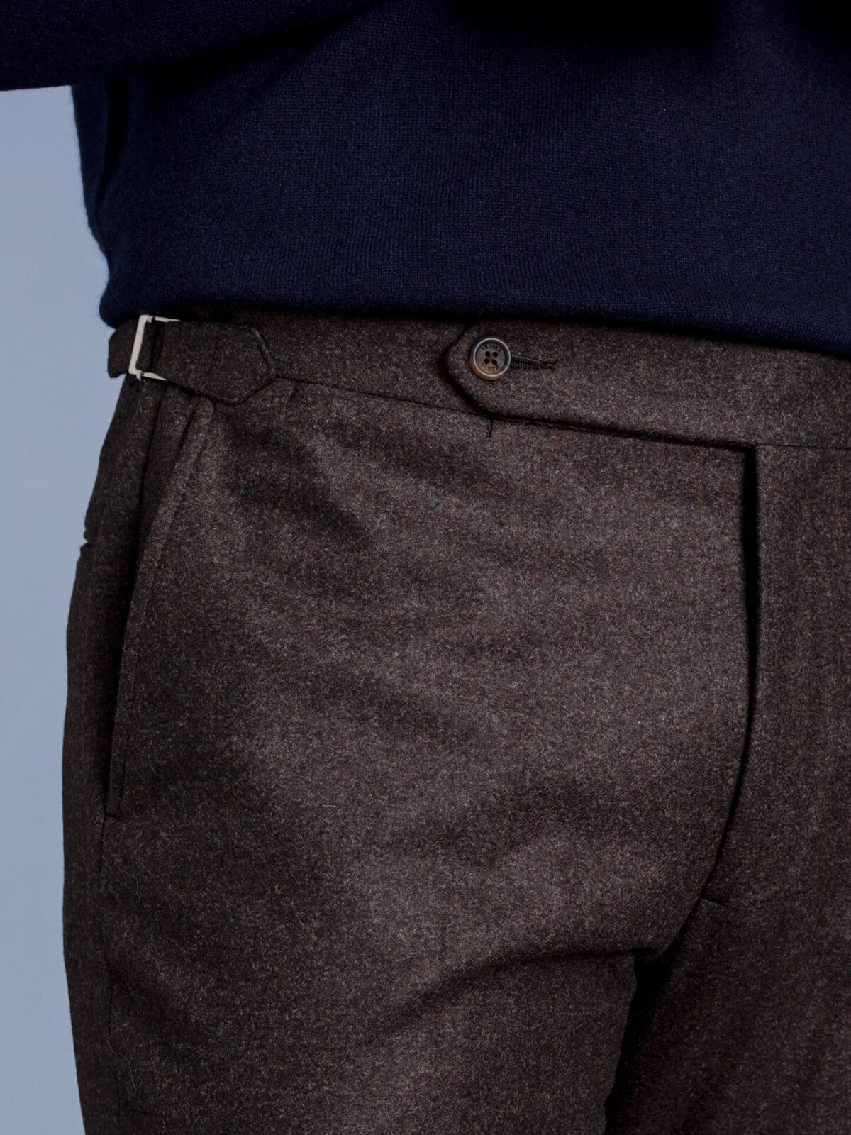 Charcoal Grey Solid Flannel Pants | He Spoke Style
