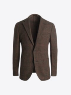 Shop Bedford Walnut Wool and Cashmere Check Jacket