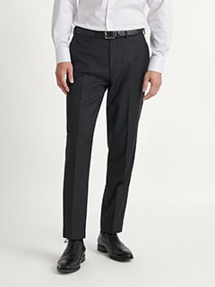 Charcoal Wool Dress Pant - Custom Fit Tailored Clothing