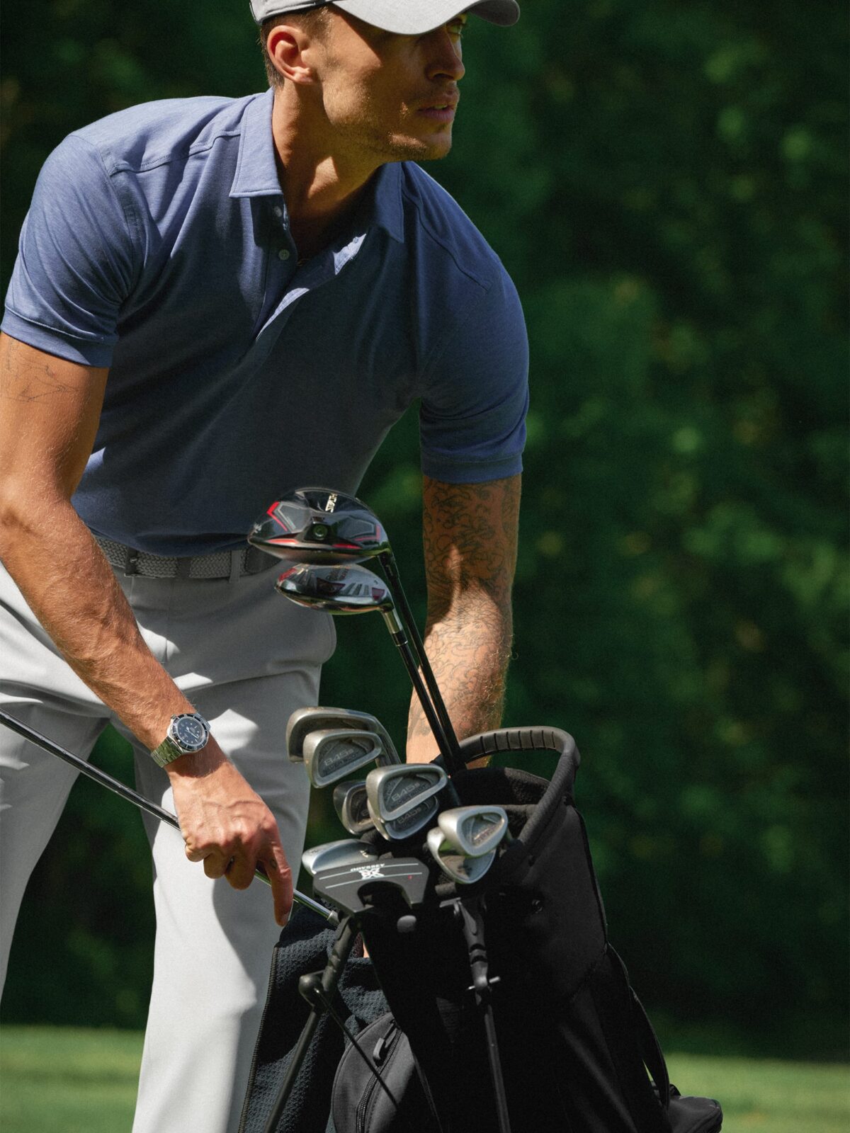 Milano Light Grey Performance Golf Chino - Custom Fit Pants