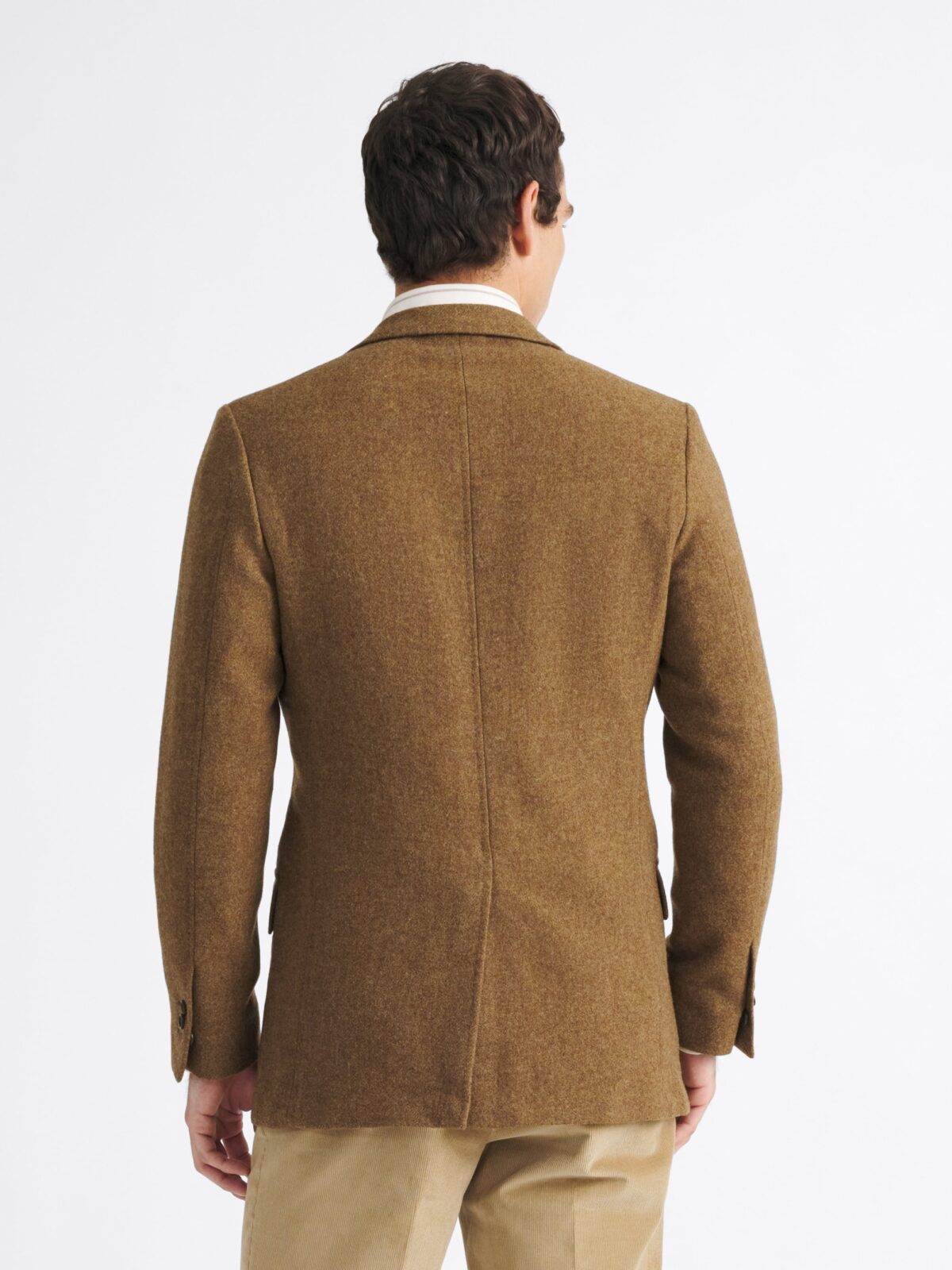 Ochre Shetland Tweed Andover Jacket - Custom Fit Tailored Clothing