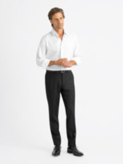 VBC Black S110s Wool Dress Pant - Custom Fit Tailored Clothing VBC Black S110s Wool Dress Pant - Custom Fit Tailored Clothing