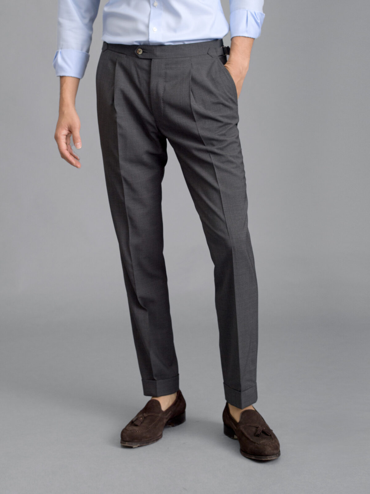Buy Louis Philippe Grey Trousers Online - 809065 | Louis Philippe