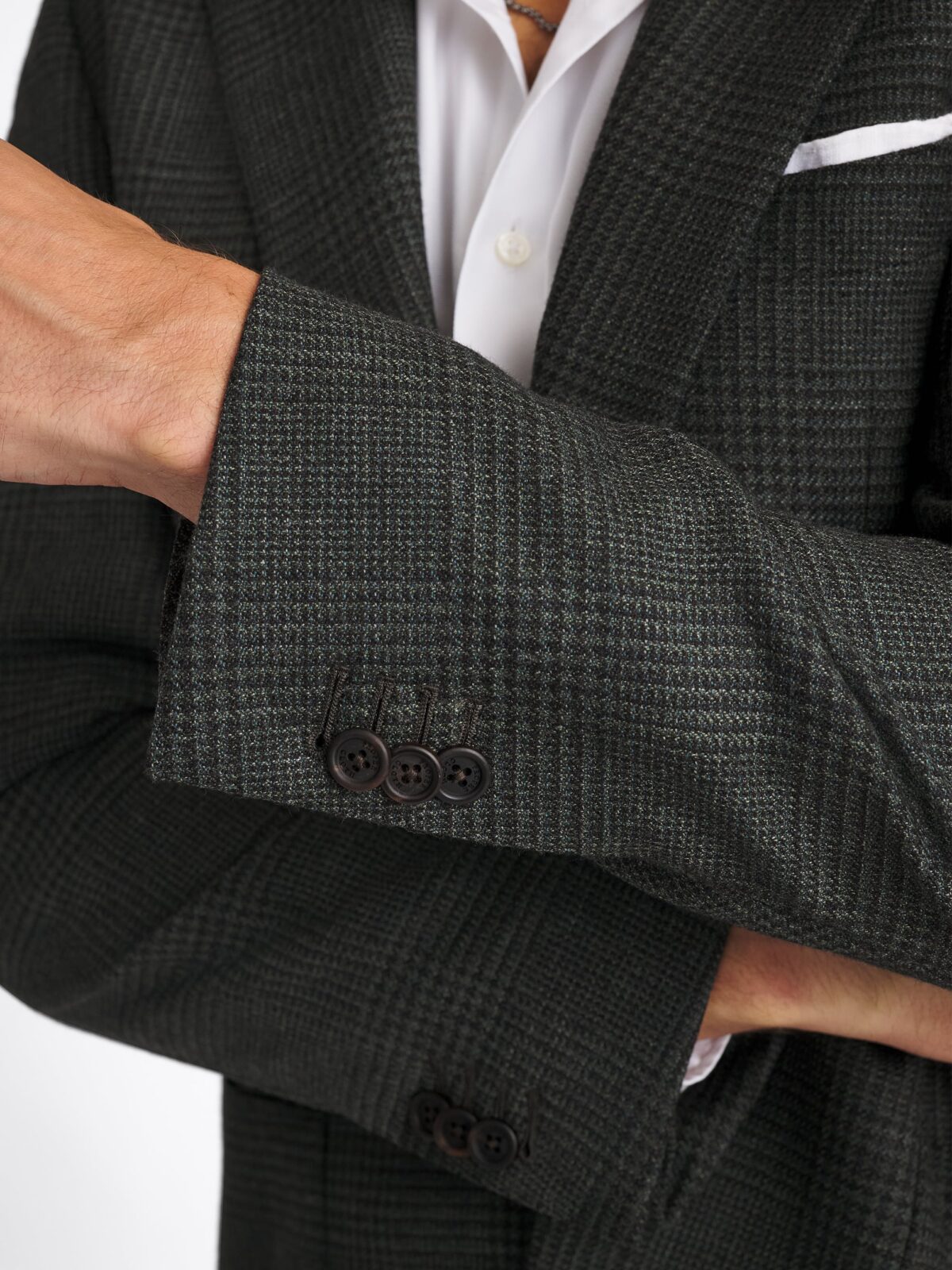 Drago Forest Glen Plaid Flannel Bedford Jacket - Custom Fit