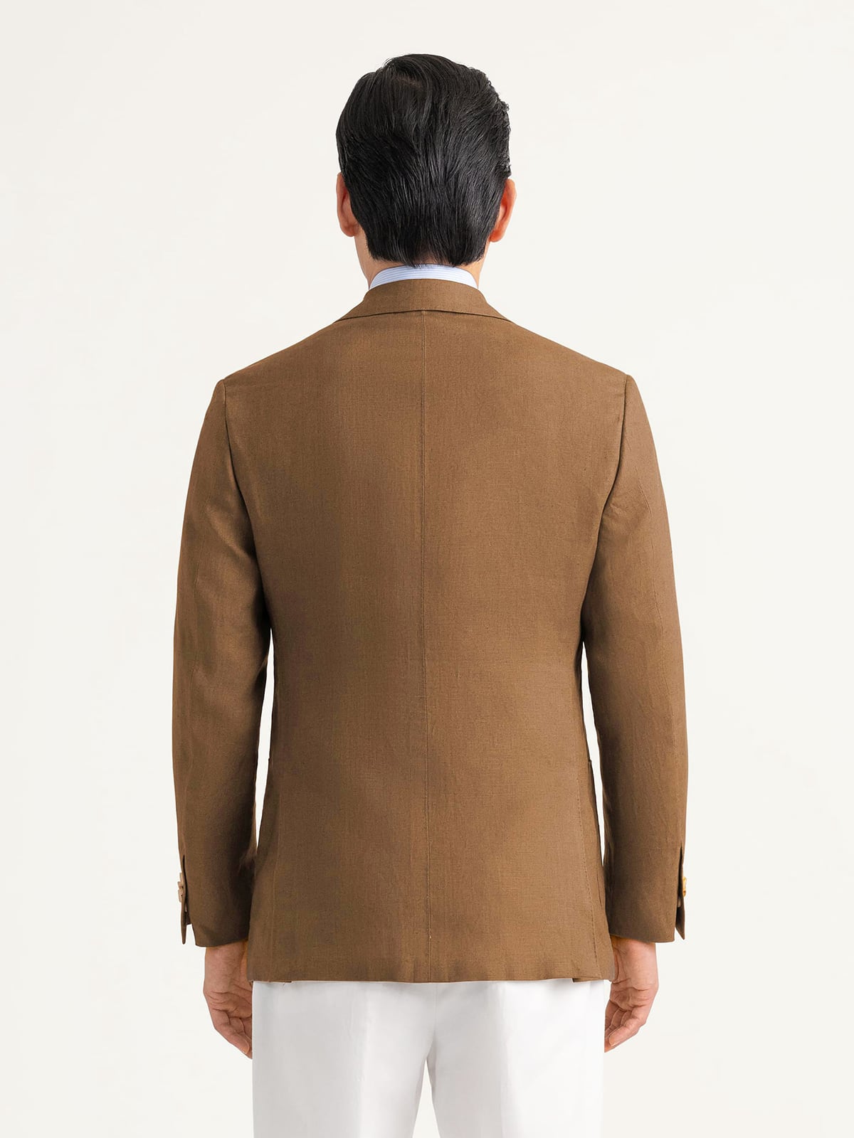Proper Cloth Tobacco Irish Linen Bedford Men's Custom Suit Jacket