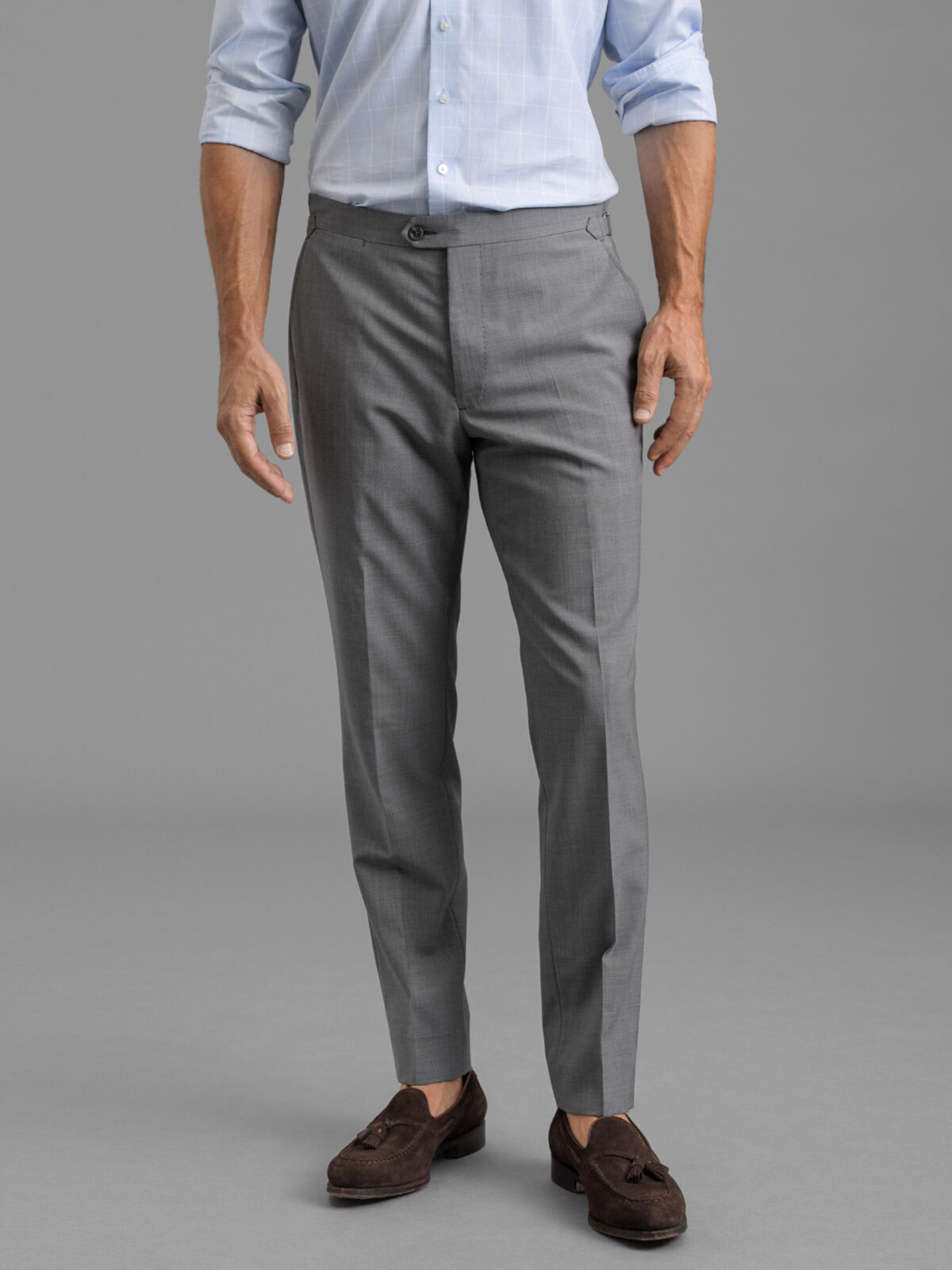 Grey Wool Dress Pant