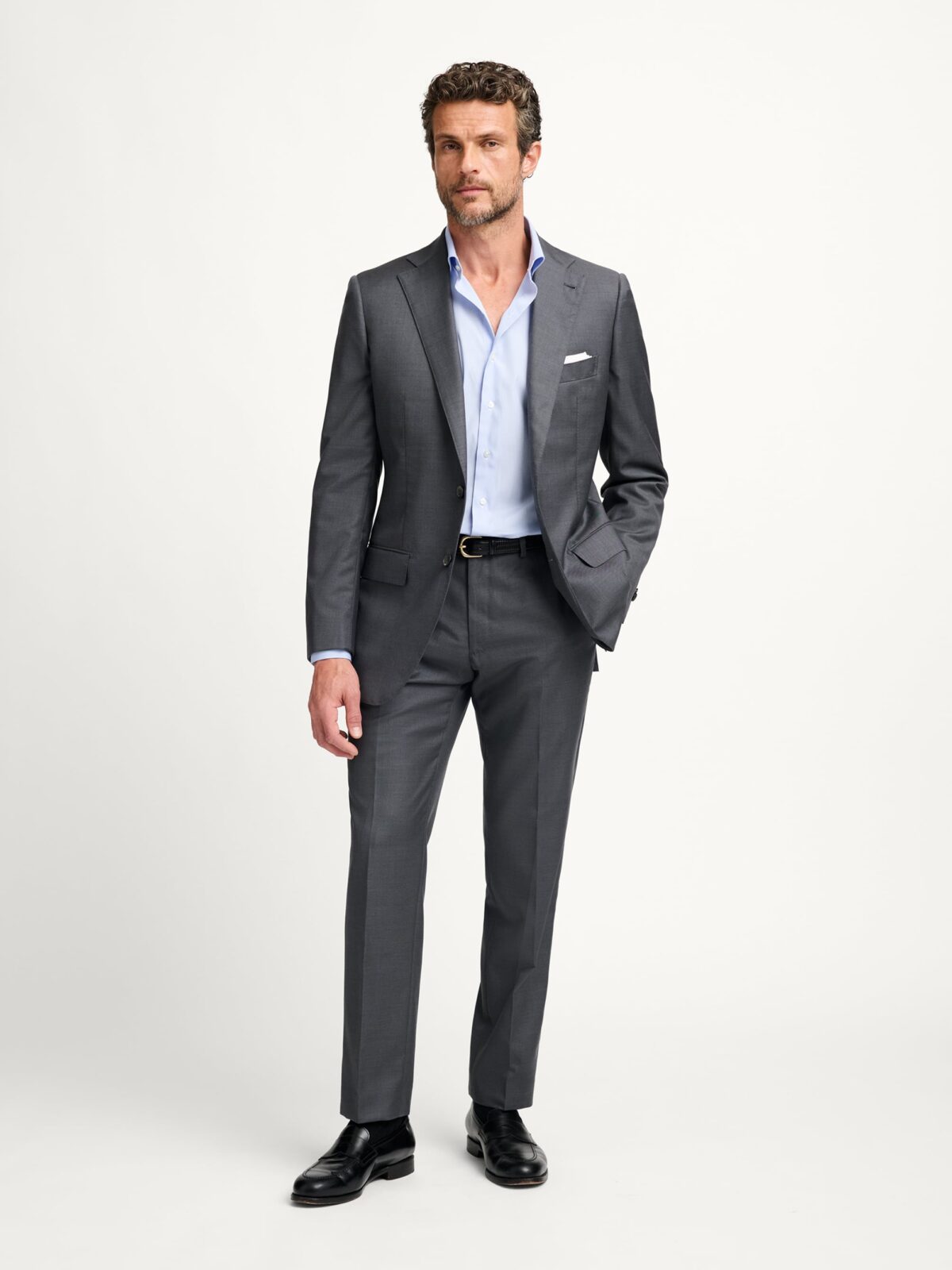 grey tuxedo dress Proper Cloth Allen Men's Custom Suit light grey suit wedding party