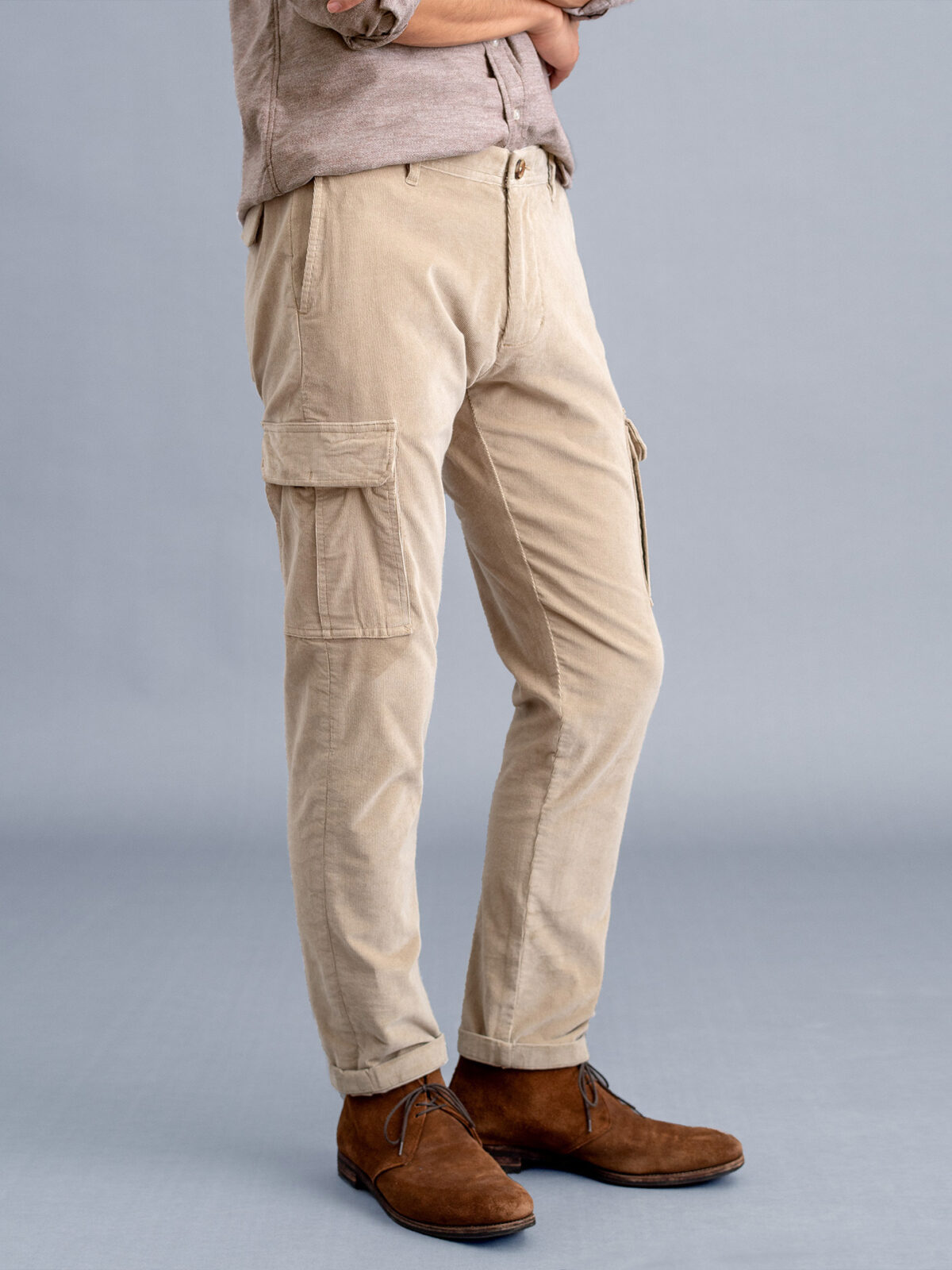 Vintage Kik Wear Corduroy Cargo Pants Men's Size M Brown Chinchable Waist  31X29 | eBay
