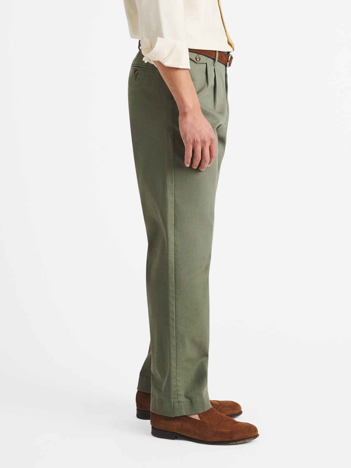 Double Pleated Japanese Fatigue Heavyweight Stretch Chino - Custom