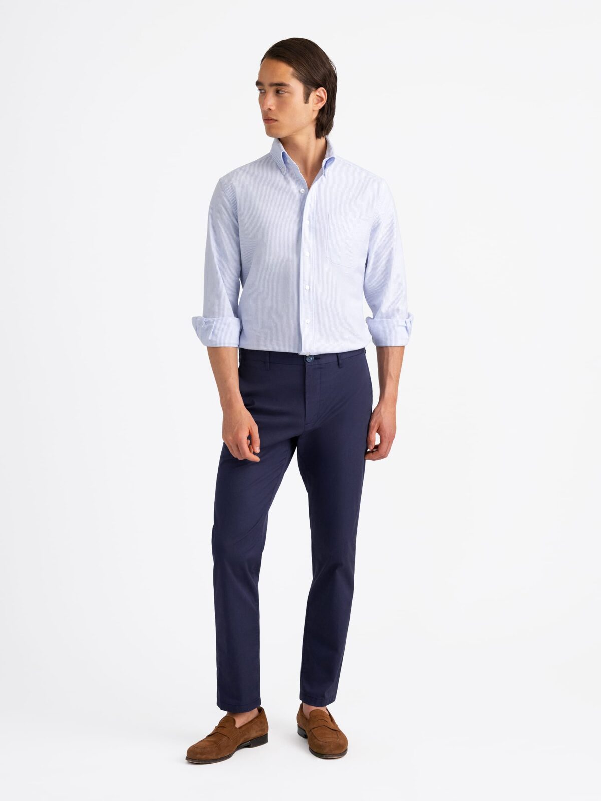 everyone polyester twill easy slacks (BLACK) | everyone