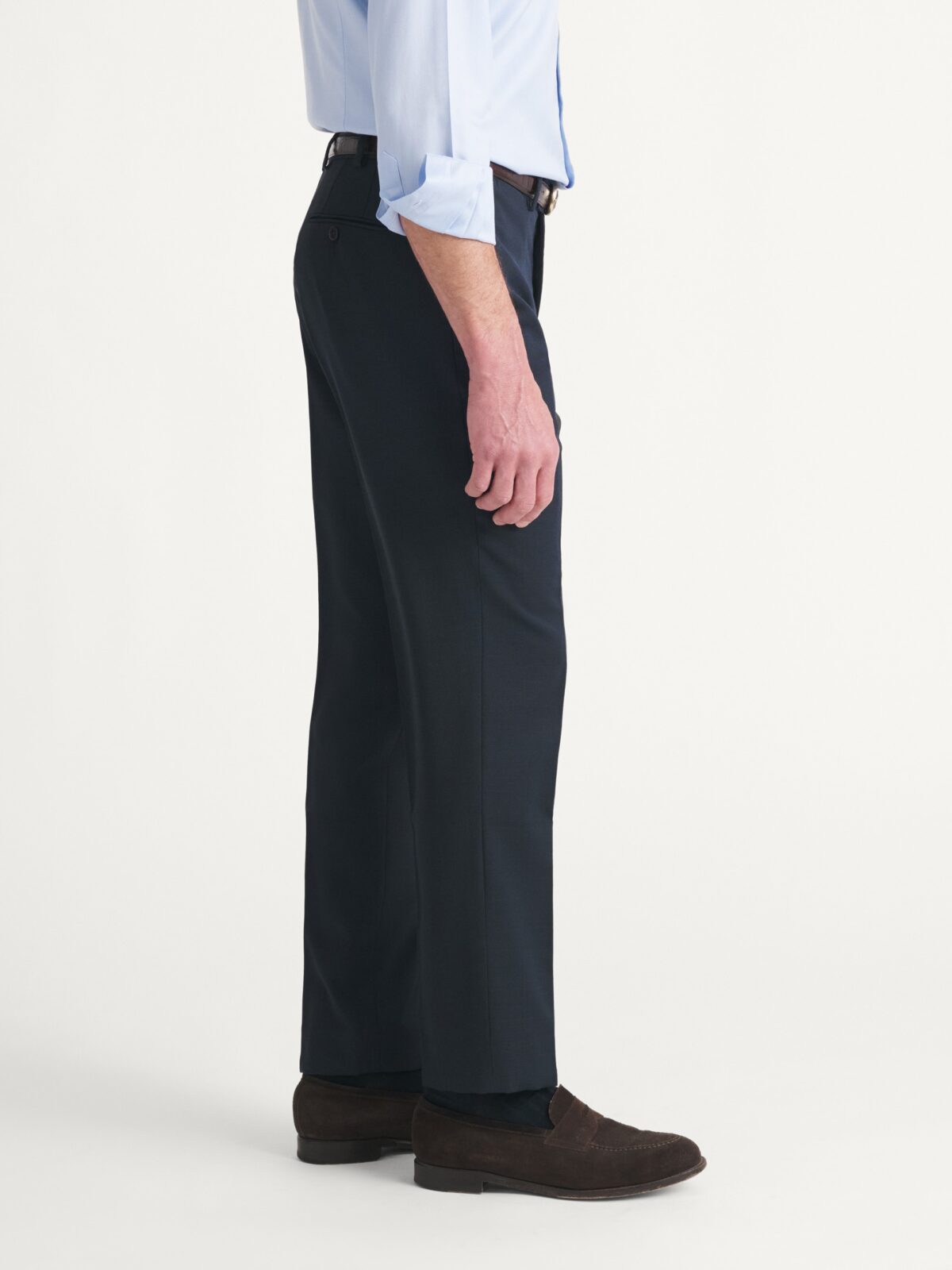 stretch dress pants Haggar 4-Way Stretch Dress Pants, Flat Front in Light Grey