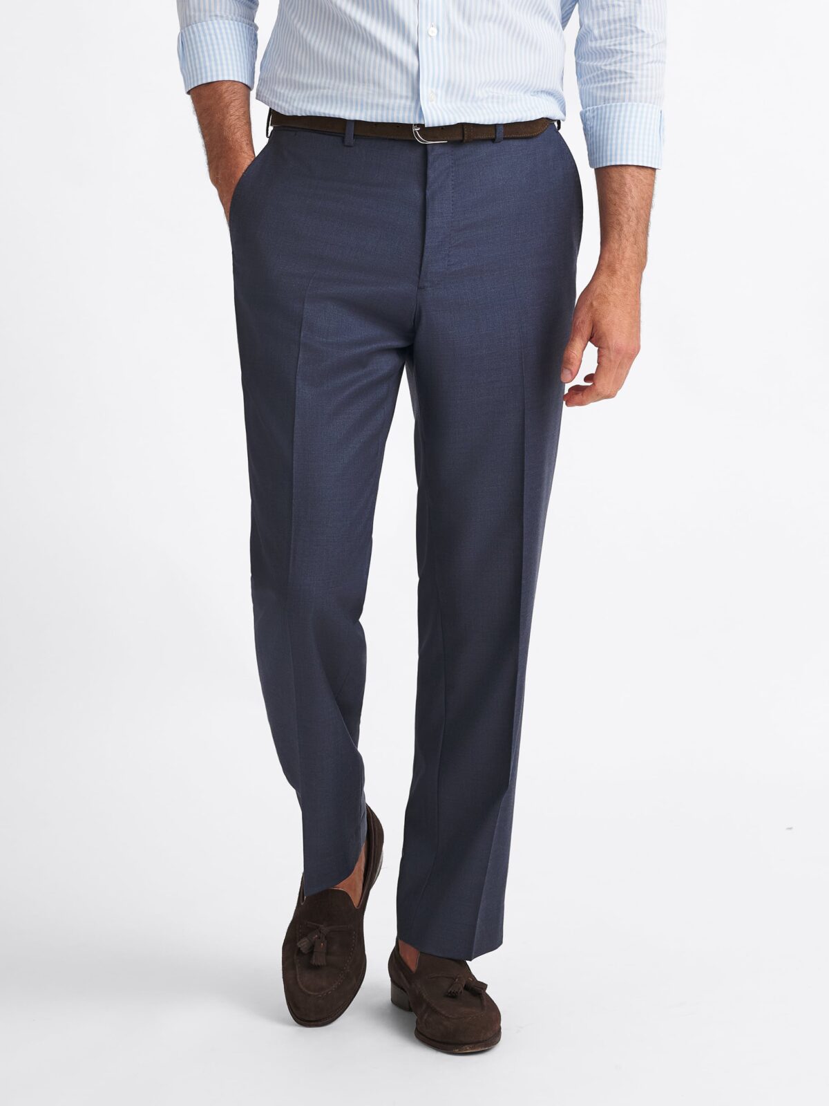 【MODERNIF】Radon wool slacks Loro Piana Fabric Slate S150s Wool Dress Pant - Custom Fit