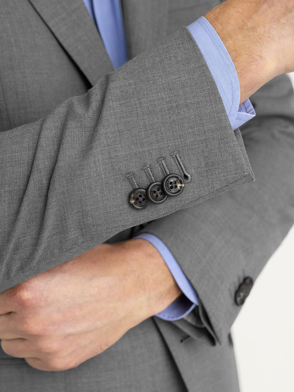 Drago S130s Grey Tropical Wool Allen Suit - Custom Fit Tailored