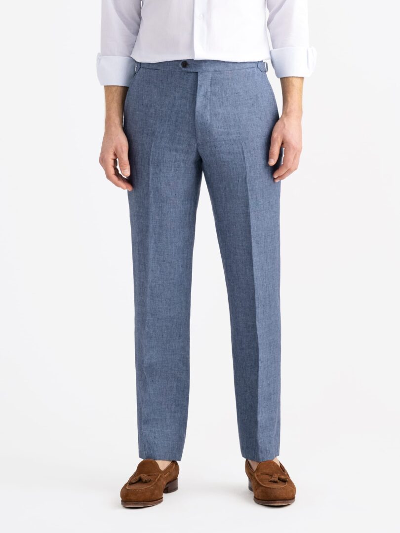 Slate Irish Linen Dress Pant Thumb Detail