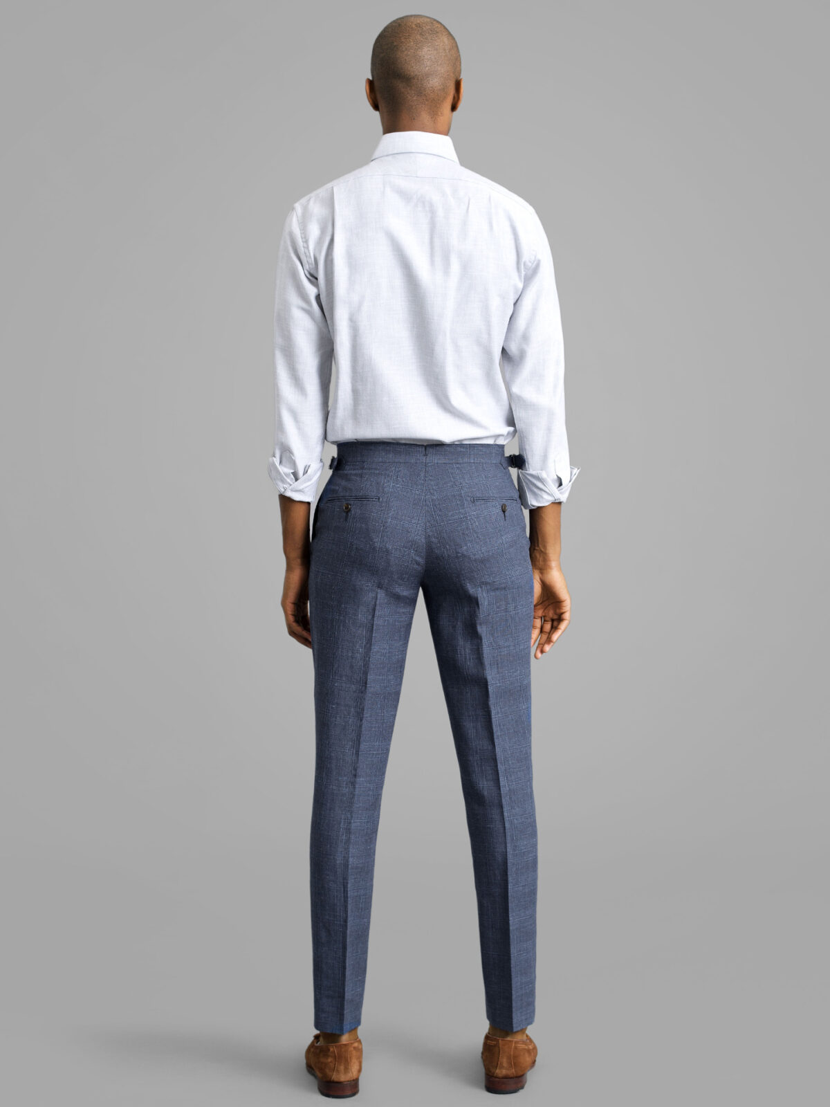 Solbiati Stone Gray Linen Suit : Made To Measure Custom Jeans For